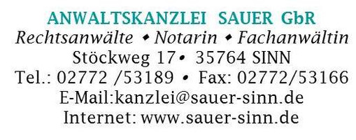 Anwalts & Notarkanzlei Sauer GbR